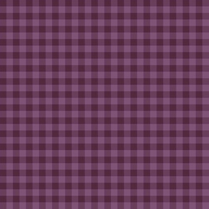 deep mauve gingham, 1/4" squares 