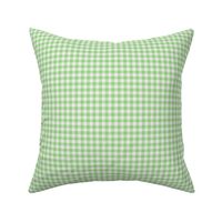 soft green and pearl grey gingham, 1/4" squares 