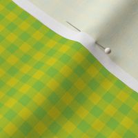 bright lime gingham, 1/4" squares 