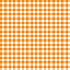 marigold and white gingham, 1/4" squares 