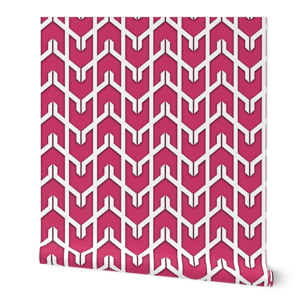 Modern Chevron in Fuchsia