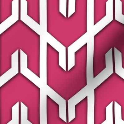 Modern Chevron in Fuchsia