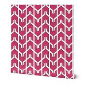 Modern Chevron in Fuchsia