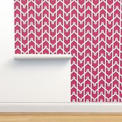 Modern Chevron in Fuchsia