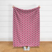 Modern Chevron in Fuchsia