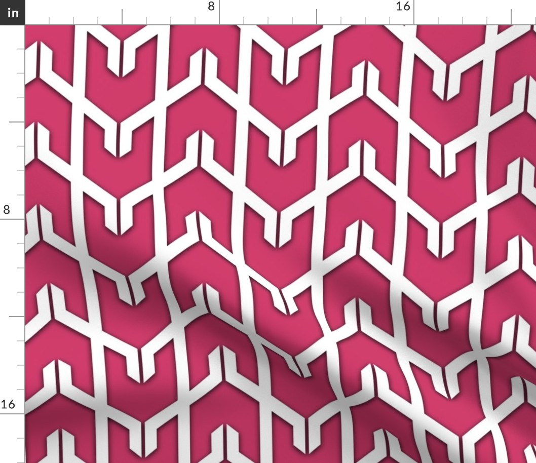 Modern Chevron in Fuchsia