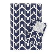 Navy Herringbone 