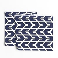 Navy Herringbone 