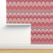 Pink Ikat Chevron