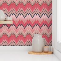 Pink Ikat Chevron