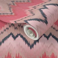 Pink Ikat Chevron