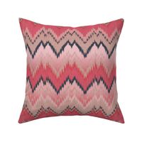 Pink Ikat Chevron