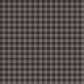 Gingham in ancient warm grey, 1/4" squares 