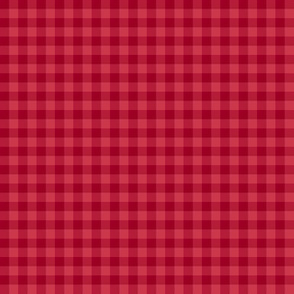 cinnamon candy gingham, 1/4" squares 