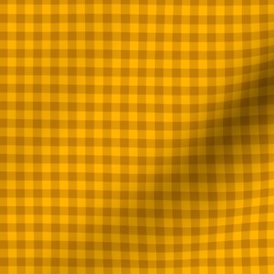 bright gold gingham, 1/4" squares 