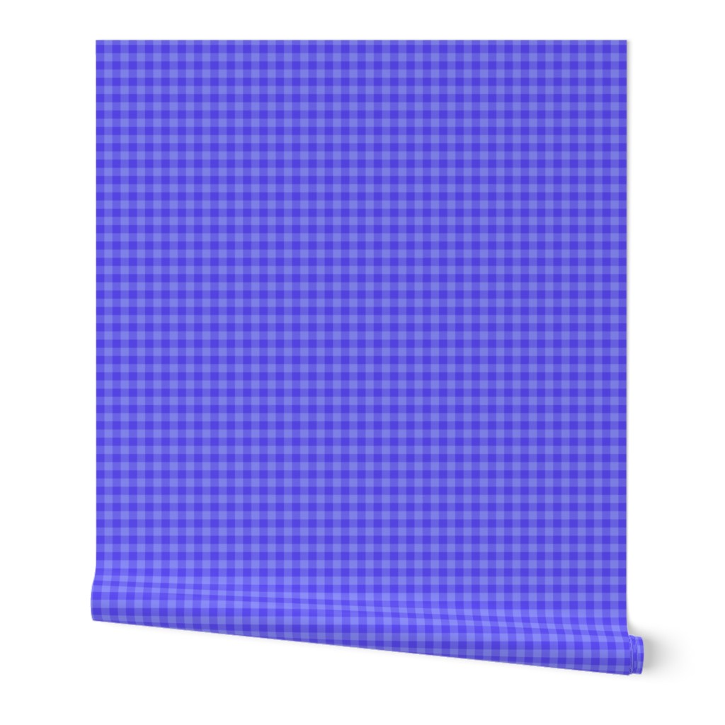 periwinkle gingham, 1/4" squares 