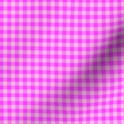 super pink gingham, 1/4" squares 