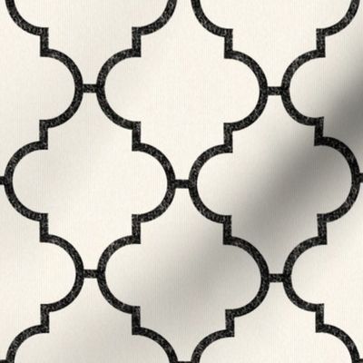 Moroccan Grande Tile on Cream