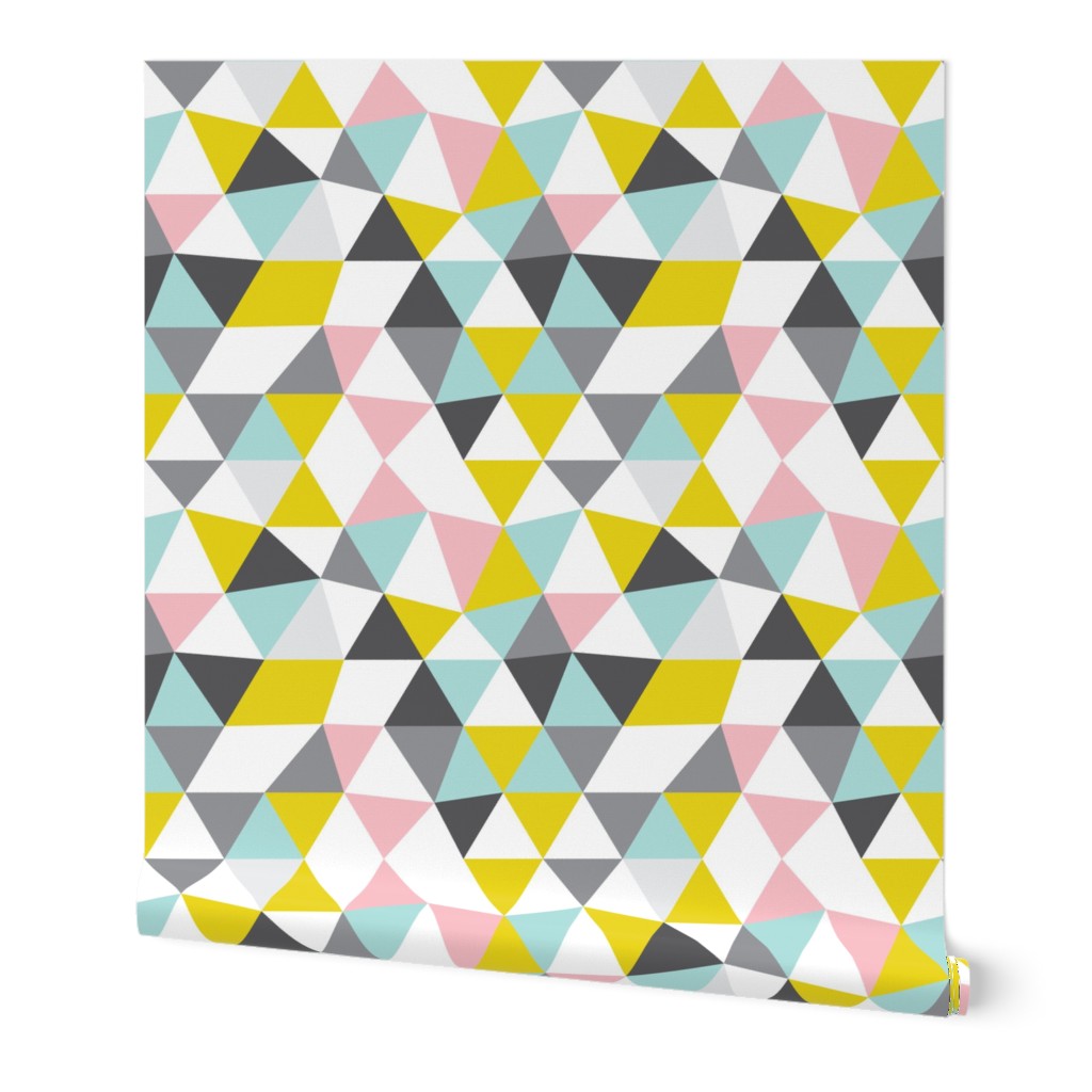 Quirky geometric pastels triangle