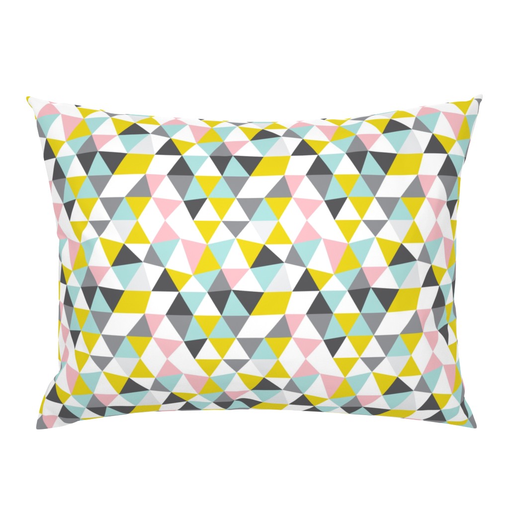 Quirky geometric pastels triangle