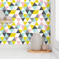 Quirky geometric pastels triangle
