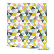 Quirky geometric pastels triangle