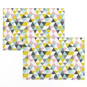 Quirky geometric pastels triangle