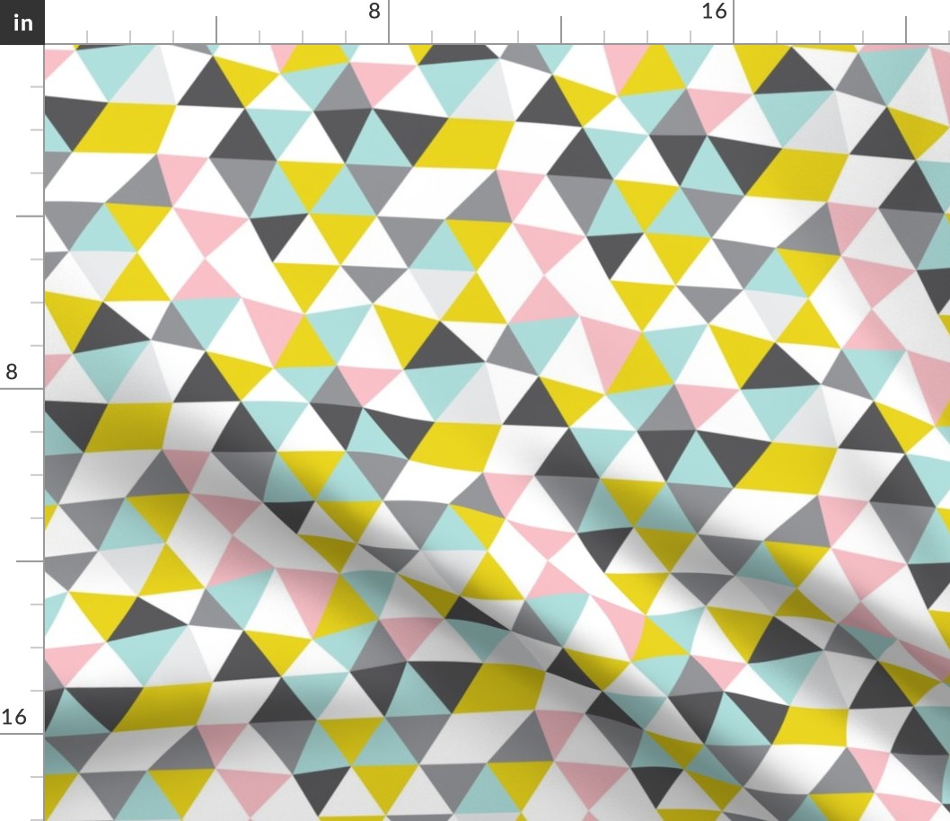 Quirky geometric pastels triangle