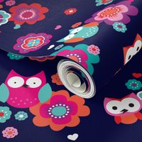 Owls and nightlu summer blossom