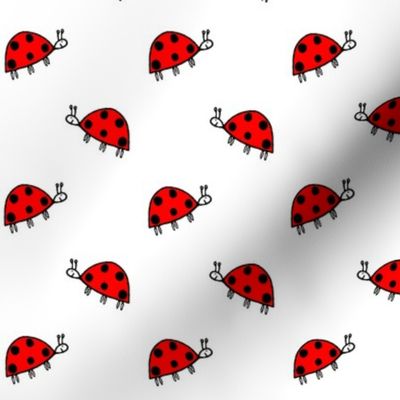 Sophie's Ladybirds Red on White