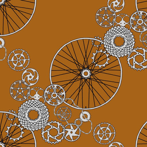 Beautiful bicycle parts - gingerbread cookie