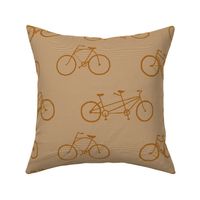 bicycle shadow stripe - gingerbread cookie