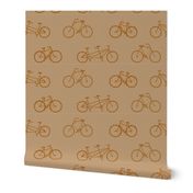 bicycle shadow stripe - gingerbread cookie