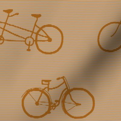 bicycle shadow stripe - gingerbread cookie