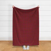 Gingham RED & BLK one