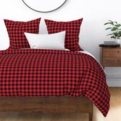 Gingham RED & BLK one