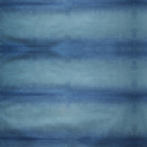 Teal Navy Shibori Stripe