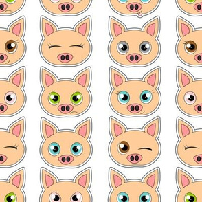 Cute Pig Expressions