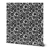 Black and White Graphic Circle Pattern