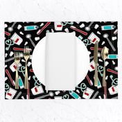 Cute Dentist / Dental Hygienist Print Black