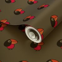 Quirky Tucan birds print