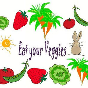 Bunny Says Eat Veggies