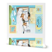 Sleeps with Yorkies Panel Quilt 