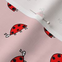 Sophie's Ladybirds red on pink