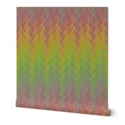 vintage rainbow flame chevron