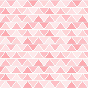 Girly Pink Geometric Fat Triangle Pattern