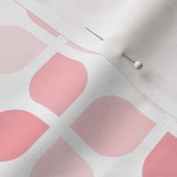 Girly Pink Geometric Lattice Square Pattern