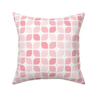 Girly Pink Geometric Lattice Square Pattern