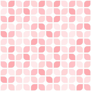 Girly Pink Geometric Lattice Square Pattern