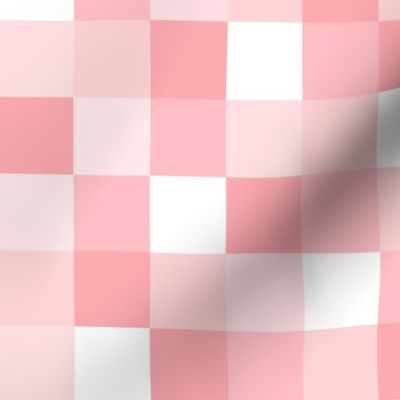 Girly Pink Geometric Pixel Square Pattern